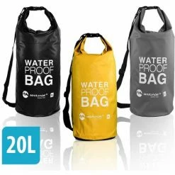 Eyepower Trockentasche DryBag 20L Grau 100% Wasserdicht Ultraleicht Schultergurt 5 Eyepower Trockentasche DryBag 20L Grau 100% Wasserdicht Ultraleicht Schultergurt -Eyepower-Shop 10736701 4