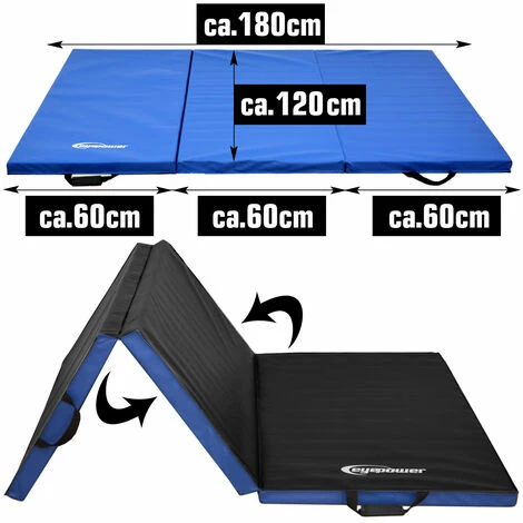 EYEPOWER XXL Gymnastikmatte 180x120x5cm - Faltbare Turnmatte EYEPOWER XXL Gymnastikmatte 180x120x5cm - Faltbare Turnmatte -Eyepower-Shop 12360276 2