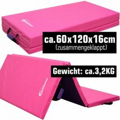 EYEPOWER XXL Gymnastikmatte 180x120x5cm - Faltbare Turnmatte -Eyepower-Shop 12360277 3