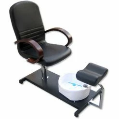 EYEPOWER Kosmetikstuhl EPR-MPS-100 / Pediküre-Stuhl Schwarz