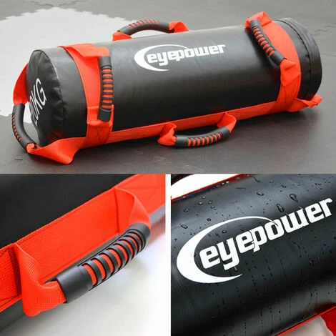 EYEPOWER 20kg Power Bag + 4 Kettlebell Gewichte - Befüllt mit Eisensand 6 Griffe Fitness EYEPOWER 20kg Power Bag + 4 Kettlebell Gewichte - Befüllt Mit Eisensand 6 Griffe Fitness -Eyepower-Shop 13499900 2