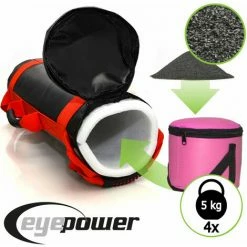 EYEPOWER 20kg Power Bag + 4 Kettlebell Gewichte - Befüllt Mit Eisensand 6 Griffe Fitness 4 EYEPOWER 20kg Power Bag + 4 Kettlebell Gewichte - Befüllt Mit Eisensand 6 Griffe Fitness -Eyepower-Shop 13499900 3