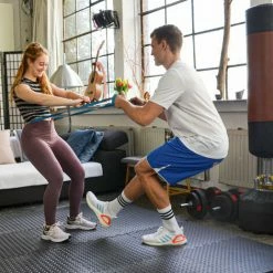 EYEPOWER 8 Bodenschutzmatten Mit Rand - 63x63x2cm Fitness Bodenmatte -Eyepower-Shop 20861990 3