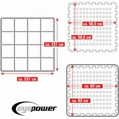 EYEPOWER 5,6 M² Poolunterlage - 16 EVA Matten 62x62 - Unterlegmatten Set - Pool Unterlage 6 EYEPOWER 5,6 M² Poolunterlage - 16 EVA Matten 62x62 - Unterlegmatten Set - Pool Unterlage -Eyepower-Shop 53910850 5