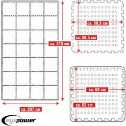 EYEPOWER 9,8 M² Poolunterlage - 28 EVA Matten 62x62 - Unterlegmatten Set - Pool Unterlage 6 EYEPOWER 9,8 M² Poolunterlage - 28 EVA Matten 62x62 - Unterlegmatten Set - Pool Unterlage -Eyepower-Shop 53911474 5