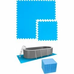 EYEPOWER 9,5 M² Poolunterlage - 40 EVA Matten 50x50 Pool Unterlage - Unterlegmatten Set