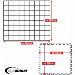 EYEPOWER 16,8 M² Poolunterlage - 72 EVA Matten 50x50 Pool Unterlage - Unterlegmatten Set -Eyepower-Shop 54655895 5