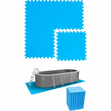 EYEPOWER 15 M² Poolunterlage - 64 EVA Matten 50x50 Pool Unterlage - Unterlegmatten Set 3 EYEPOWER 15 M² Poolunterlage - 64 EVA Matten 50x50 Pool Unterlage - Unterlegmatten Set