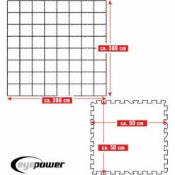 EYEPOWER 15 M² Poolunterlage - 64 EVA Matten 50x50 Pool Unterlage - Unterlegmatten Set 11 EYEPOWER 15 M² Poolunterlage - 64 EVA Matten 50x50 Pool Unterlage - Unterlegmatten Set -Eyepower-Shop 54655913 5