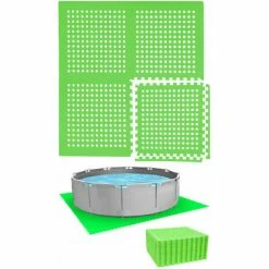 EYEPOWER Poolunterlage Für 244 Cm Pool - 28 EVA Matten - 1cm Outdoor Unterlegmatten Set