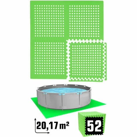 EYEPOWER Poolunterlage für 366 cm Pool - 52 EVA Matten - 1cm Outdoor Unterlegmatten Set EYEPOWER Poolunterlage Für 366 Cm Pool - 52 EVA Matten - 1cm Outdoor Unterlegmatten Set -Eyepower-Shop 57553573 2