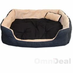 Eyepower Katzenbett Hundebett 70x60x18 Cm Katzenkissen Hundekissen Waschbar Tierkissen Tierbett Innenkissen Schwarz-Beige 4 Eyepower Katzenbett Hundebett 70x60x18 Cm Katzenkissen Hundekissen Waschbar Tierkissen Tierbett Innenkissen Schwarz-Beige -Eyepower-Shop 6267859 3