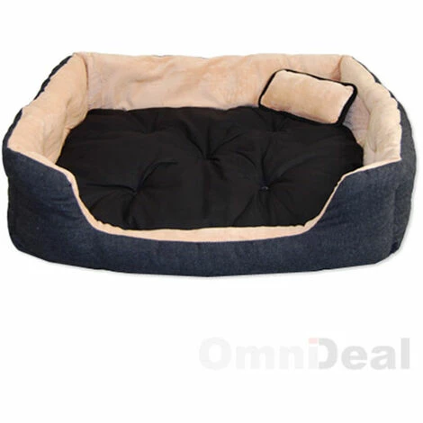 eyepower Katzenbett Hundebett 70x60x18 cm Katzenkissen Hundekissen Waschbar Tierkissen Tierbett Innenkissen Schwarz-Beige Eyepower Katzenbett Hundebett 70x60x18 Cm Katzenkissen Hundekissen Waschbar Tierkissen Tierbett Innenkissen Schwarz-Beige -Eyepower-Shop 6267859 3