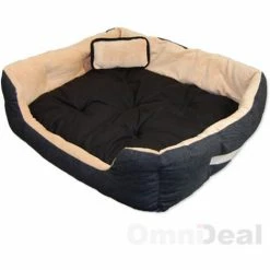 Eyepower Katzenbett Hundebett 70x60x18 Cm Katzenkissen Hundekissen Waschbar Tierkissen Tierbett Innenkissen Schwarz-Beige 6 Eyepower Katzenbett Hundebett 70x60x18 Cm Katzenkissen Hundekissen Waschbar Tierkissen Tierbett Innenkissen Schwarz-Beige -Eyepower-Shop 6267859 5