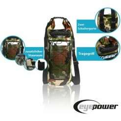 Eyepower Trockentasche Dry Bag 25L Flecktarn Grün 100% Wasserdicht Ultraleicht -Eyepower-Shop 6267949 4