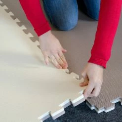 EYEPOWER 2,5cm Fitnessmatte 1,6qm - 2er Set 90x90cm Bodenschutzmatte - Fitness Bodenmatte -Eyepower-Shop 63562472 3