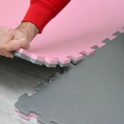 EYEPOWER 3.2qm Profi Fitnessmatte 2cm - 4er Set 90x90 Bodenschutzmatte Für Fitnessgeräte -Eyepower-Shop 63564220 4