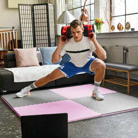 EYEPOWER 2.4qm Profi Fitnessmatte 2cm - 3er Set 90x90 Bodenschutzmatte für Fitnessgeräte EYEPOWER 2.4qm Profi Fitnessmatte 2cm - 3er Set 90x90 Bodenschutzmatte Für Fitnessgeräte -Eyepower-Shop 63564440 2