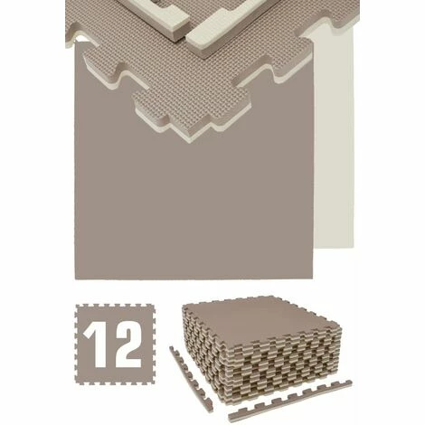 EYEPOWER 4.8qm Profi Fitnessmatte 2cm - 12er Set 63x63 Bodenschutzmatte für Fitnessgeräte EYEPOWER 4.8qm Profi Fitnessmatte 2cm - 12er Set 63x63 Bodenschutzmatte Für Fitnessgeräte -Eyepower-Shop 63564471 1