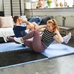 EYEPOWER 4cm Dick: 1.6qm Fitnessmatte Zum Wenden - 2 Trainingsmatten 90x90 Matte Mit Rand 5 EYEPOWER 4cm Dick: 1.6qm Fitnessmatte Zum Wenden - 2 Trainingsmatten 90x90 Matte Mit Rand -Eyepower-Shop 63725328 4