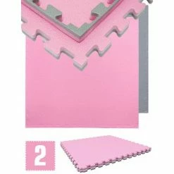 EYEPOWER 1.6qm Profi Fitnessmatte 2cm - 2er Set 90x90 Bodenschutzmatte Für Fitnessgeräte