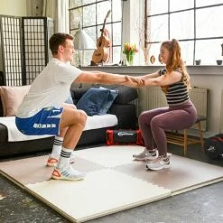 EYEPOWER 1.6qm Kampfsportmatte 4cm - 2 Judo Matten Für Zuhause 90x90 Home Gym Dojo Matte -Eyepower-Shop 64449660 4