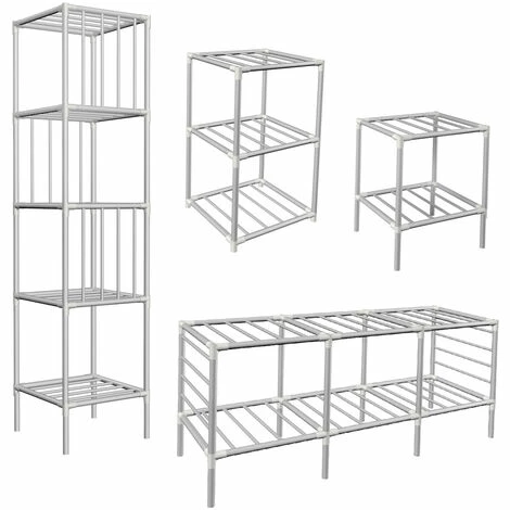 EYEPOWER Großes XXL Schrankregal offener Kleiderschrank DIY-Regal begehbar Faltschrank EYEPOWER Großes XXL Schrankregal Offener Kleiderschrank DIY-Regal Begehbar Faltschrank -Eyepower-Shop 9170023 4