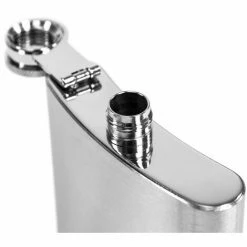 EYEPOWER Flachmann Taschenflasche 3 Modelle Edelstahl 210ml Mit Trichter -Eyepower-Shop 9170033 5