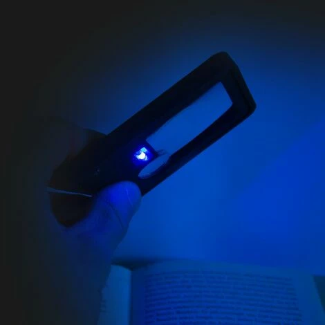 EYEPOWER LED-Taschenlupe Leselupe Lupe Klapplupe mit Standfuß | 2 LED Kaltweiß 1 UV-Licht | 2.5x/7x EYEPOWER LED-Taschenlupe Leselupe Lupe Klapplupe Mit Standfuß | 2 LED Kaltweiß 1 UV-Licht | 2.5x/7x -Eyepower-Shop 9170037 4