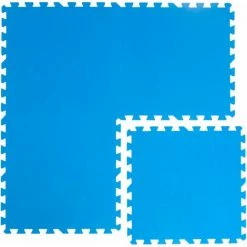 EYEPOWER Pool Bodenschutz Fliesen Matten 50 X 50 Cm Blau Puzzlematte