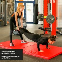 EYEPOWER XXL Weichbodenmatte 240x120x5cm - Faltbare Turnmatte -Eyepower-Shop 9170162 5