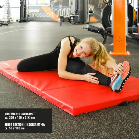 EYEPOWER XL Weichbodenmatte 200x100x5cm - Faltbare Turnmatte EYEPOWER XL Weichbodenmatte 200x100x5cm - Faltbare Turnmatte -Eyepower-Shop 9170163 5