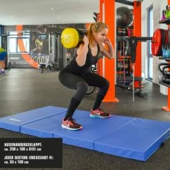 EYEPOWER 8cm Dicke Weichbodenmatte 200x100cm - Faltbare Turnmatte -Eyepower-Shop 9170164 5