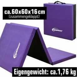 EYEPOWER XL Gymnastikmatte 180x60x5cm - Faltbare Turnmatte -Eyepower-Shop 9170175 3