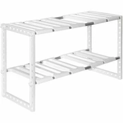 EYEPOWER Unterschrankregal Küchenregal 39-67 Cm Teleskopregal Unterschrank Regal Küche