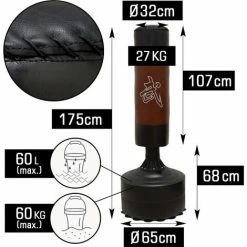 EYEPOWER 175cm Standboxsack Box Punching Bag Boxsack Stehend Boxständer Braun -Eyepower-Shop 9846143 3