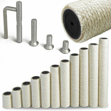 EYEPOWER Zubehör Sisalsäule M8 2,5cm Schraube EYEPOWER Zubehör Sisalsäule M8 2,5cm Schraube -Eyepower-Shop 9846245 2