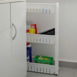 EYEPOWER Nischenregal 12,5cm Schmal Nischenwagen Rollregal Klein Küchen-Regal Standregal -Eyepower-Shop 9846481 4