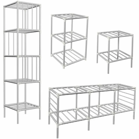 EYEPOWER XL Kleiderschrank Metall Regal System Stange 6 EYEPOWER XL Kleiderschrank Metall Regal System Stange – Bild 4