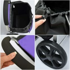 EYEPOWER 52L Einkaufstrolley Kühlfach Faltbarer Einkaufsroller XL Shopping Trolley Lila -Eyepower-Shop 9846505 5