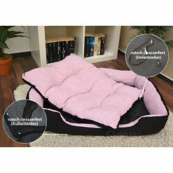 EYEPOWER Tierbett Hundebett Katzenbett Tierkissen Slim IL Pink -Eyepower-Shop 9846672 4